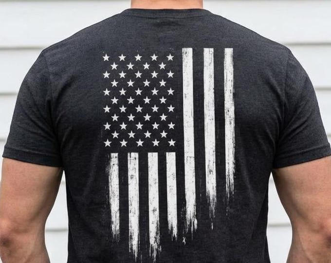 Distressed American Flag Tee | 1776 Patriotic Vintage USA T-shirt | USA 250 anniversary