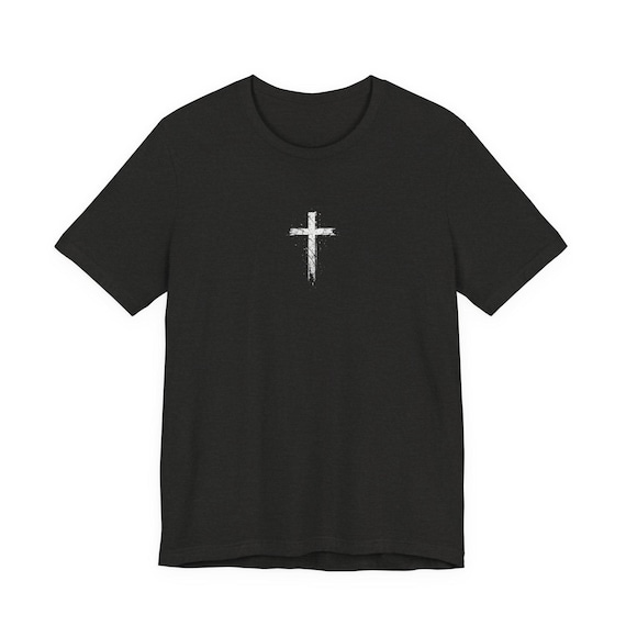 John 3:16 Minimalist Cross T-Shirt | Christian Faith Verse Tee