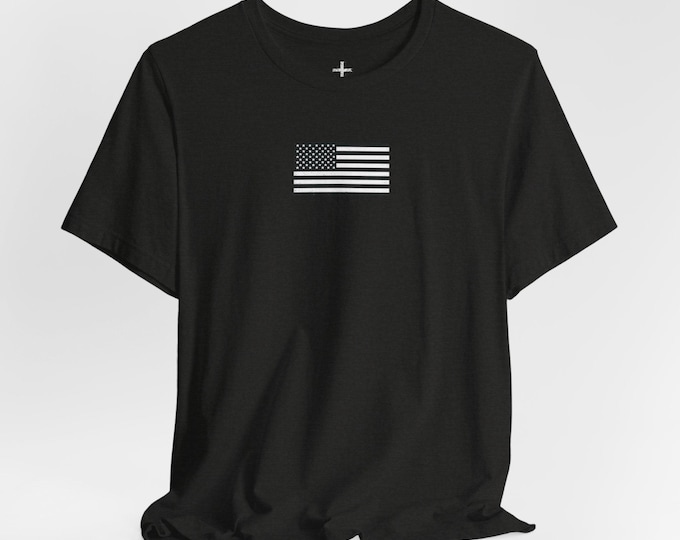 Thin Blue Line American Flag Tee | Police Support Shirt