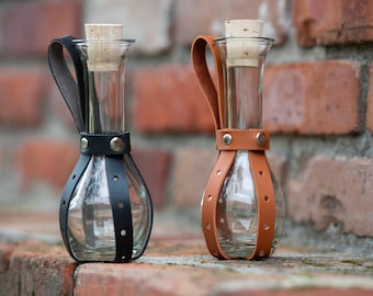 Tall Potion Bottle with Leather Holster