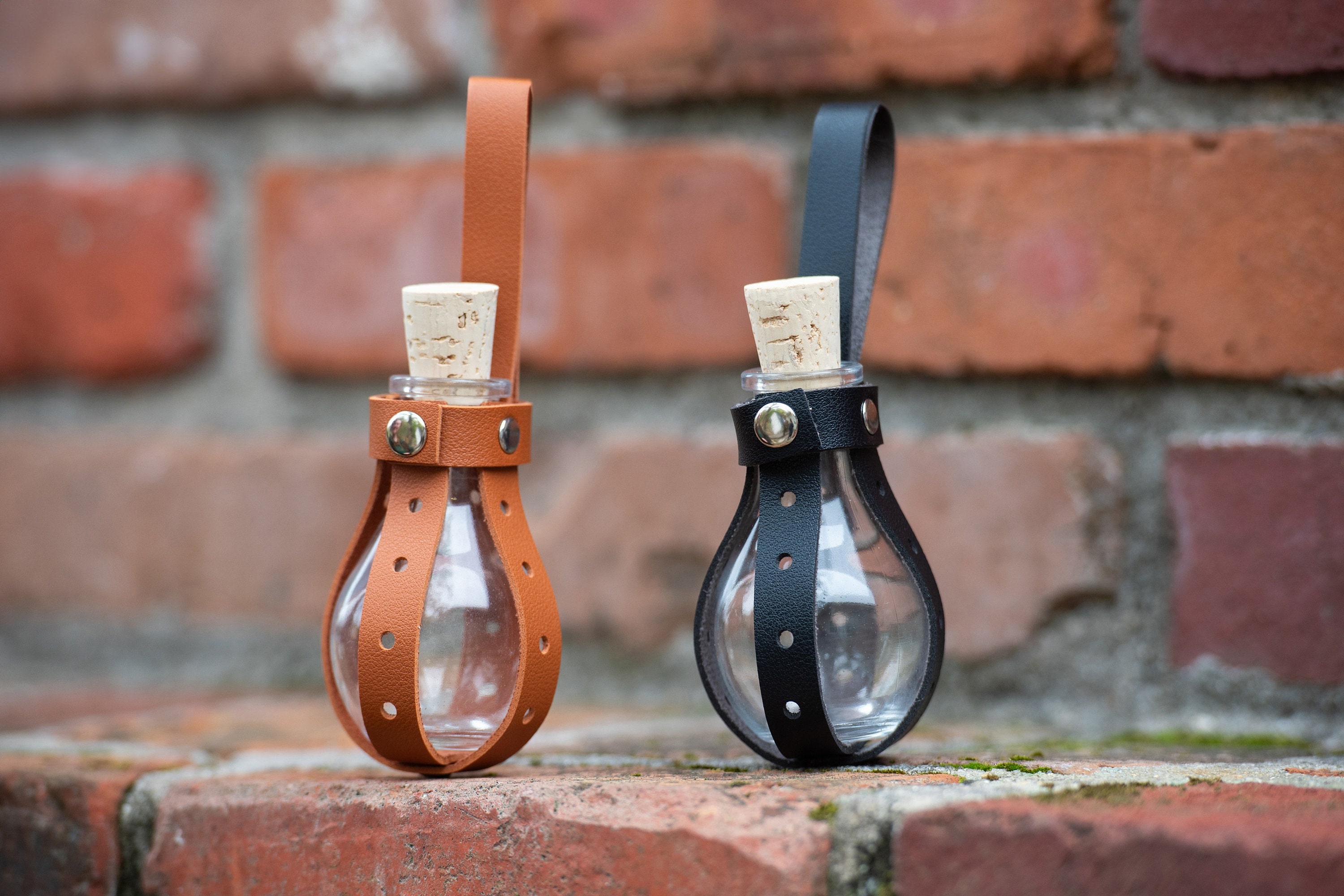 Small Potion Bottle with Leather Holster