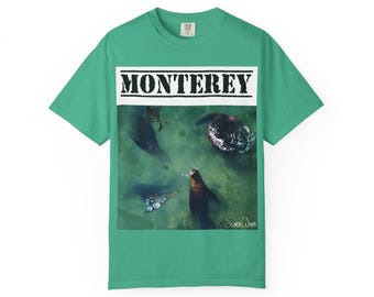 Monterey Bay Sea Lions Unisex T-Shirt | Nature Lover Tee, California Souvenir, Relaxed Fit, Summer Style, Eco-Friendly Apparel