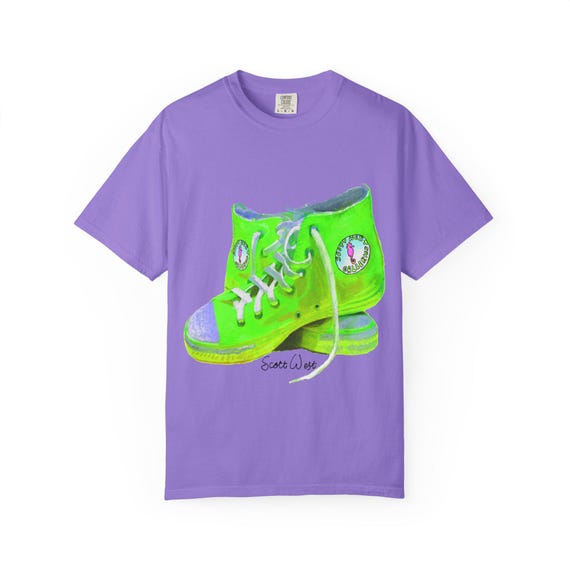 Ultra Neon Green Converse T-shirt, Scott West's Chuck Taylor Style