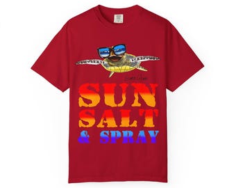 Baby Sea Turtle T-Shirt, Turtle Sunglasses Sun Salt TShirt, Huge Smile Turtle Tee Shirt, Gren Sea Turtle Shirt, Honu, Mom Gift Tee