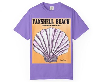 Vibrant Fanshell  Sea Shell Unisex T-Shirt, Relaxed Coastal Tee, Perfect for Summer Days, Great for Beach Lovers, Unique Shell Design