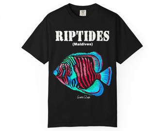 Vintage Comfort Colors® Shirt, Fish Tatoo, Sardine Fishing TShirt, Gifts For Him, Unisex Fish T-Shirt, Shirts For Men, Fisherman Gift Shirt