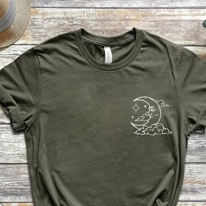 Mystic Moon Shirt, Mystical Moon Phase Shirt, Moon Phase T-Shirt, Boho Vintage Moon Shirt, Celestial Moon Shirt, Spiritual T-Shirt