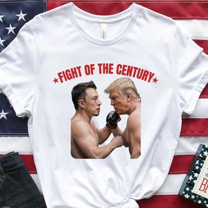 Trump Vs Elon Funny T-Shirt: Political Humor Tee