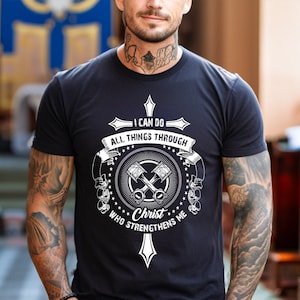 I Can Do All Things Through Christ, Who Strengthens Me Shirt, Religious Gifts, Philippians 4:13 Shirt, Jesus Shirts, Jesus Lover Gifts, Xmas