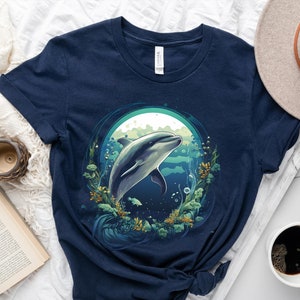 Dolphin Shirt, Dolphin Lover Shirt, Dolphin Lover Gifts, Animal Shirt, Ocean Shirt, Dolphin T-Shirt, Dolphins Shirt, Dolphins Tee, Fisher