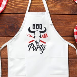 BBQ Party Apron: Funny Father&#39;s Day Grilling Gift