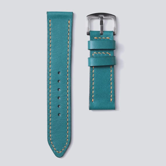 Ocean Breeze handmade leather watch strap