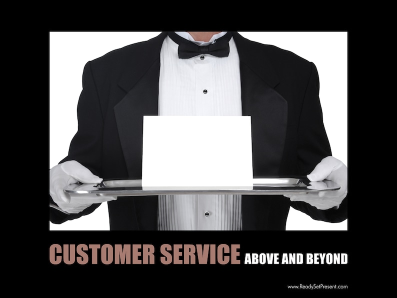 Customer Service Motivational Poster Etsy