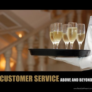Customer Service Poster for Office Décor