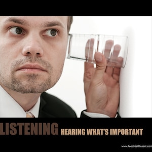 Listening Poster for Office Wall Art