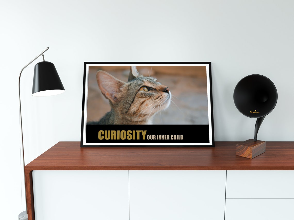 Curiosity, Curious, Poster, Office Wall Art, Office Decor, Management ...