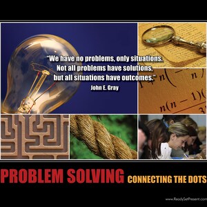 Problem Solving, Poster, Office Wall Art, Office Decor, Management, Inspirational, Motivational