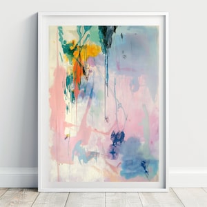Poster Fine Art Print - Abstract Art pastel auf Hahnemühle Photo Rag