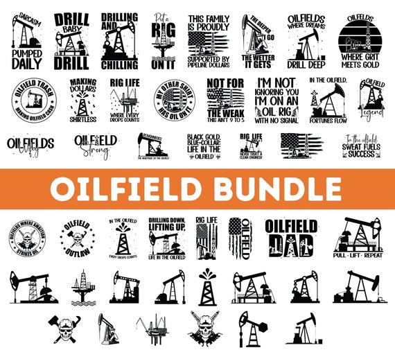 Oilfield SVG PNG Bundle| Oil Rig svg| Gas Pump svg| Oilfield png| Oilfield vector| Oil pipeline svg| Oilfield Dad Png Shirt Sublimation