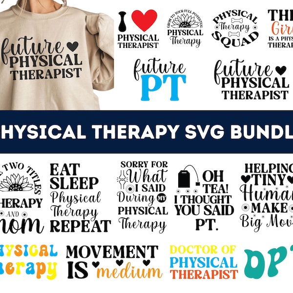 Physical Therapy SVG PNG Bundle| Physical Therapy Png| Physical Therapy Stuff Png| Physical Therapist Svg| PT png| Medical Svg