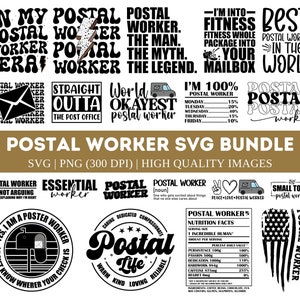 Postangestellter SVG-Bundle, Postleben svg, Kleinstadt-Postangestellter svg, Postleben svg, Bester Postangestellter svg