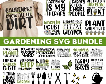 Gardening Bundle SVG| Garden Svg Bundle| Hobby Svg| Plant Svg| Gardening Quotes Svg| Gardening Cut File