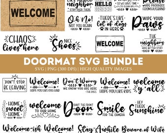 Doormat Quotes SVG Bundle, Doormat svg, Funny  Svg, Door Mat svg, Doormat Stencils, Doormat sayings svg, Doormat Sayings, Doormat cut file