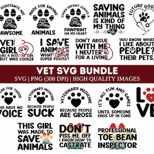 Veterinarian SVG Bundle, Dog Svg, Vet SVG Bundle,  Svg for Shirts, Doctor Svg, Animals Svg, Future  Svg, Print Svg, Heart Stethoscope Svg
