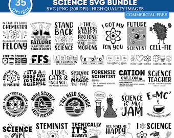 Science Week Svg Science SVG Bundle, Scientist SVG Bundle, Science Fiction Day Svg ...