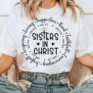Hermanas en Cristo SVG PNG/ Hermanas para la vida svg/ Hermanas cristianas Amigos a juego Svg/ Hermanas Amor svg