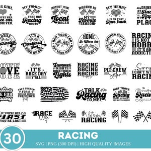 Racing SVG-bundel| PNG-bundel racen| Racing Quote svg| T-shirtontwerp racen| Autorace-svg| Race Day Yall-svg| Geblokte vlag Svg