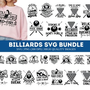 Billiards SVG Bundle, Snooker Svg, Pool Svg, Billiards Clipart, Billiards Cut Files, Flaming Billiard Ball Svg, vector