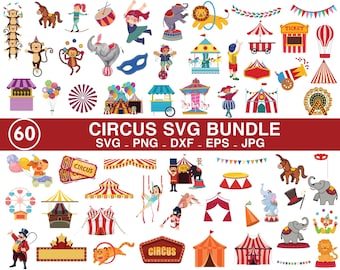 Circus Carnival Svg Bundle| Circus Kids| Carnival Svg| Elephant Svg| Juggling Svg| Ferris Wheel Svg| Circus Baby Svg| Festival Svg Clipart