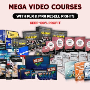 160+ Business Courses Bundle Done For You PLR MRR Digital Products Business Video Courses Marketing Courses Dropshipping Courses Courses plr