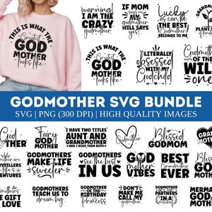 Madrinha SVG, Pacote Madrinha Svg, Pacote Madrinha Png, Designs de camisa de madrinha, Melhor madrinha de todos os tempos Svg, Presente de madrinha