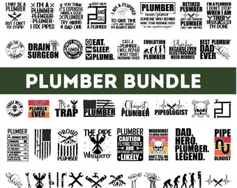 Plumber SVG PNG Bundle| Plumbing Png| Plumber Clipart| Plumber Cut Files for Cricut| Plumber Tools svg| Plumber Skull png| Bathroom Svg