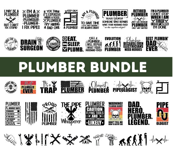 Plumber SVG PNG Bundle| Plumbing Png| Plumber Clipart| Plumber Cut Files for Cricut| Plumber Tools svg| Plumber Skull png| Bathroom Svg