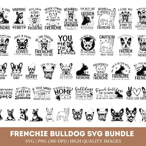Französische Bulldogge SVG Bundle| Frenchie Hund SVG Bundle | Frenchie Liebhaber SVG Bündel | Frenchie Hund geschnitten Datei | Hund geschnitten Datei | Hundeliebhaber Bündel | Hund svg