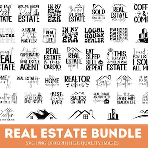 Lot immobilier SVG | Ensemble immobilier PNG | Svg pour agent immobilier | Svg de citations d'agent immobilier | Agent immobilier SVG