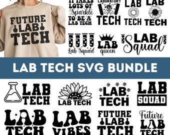 Lab Tech SVG Bundle| Lab Tech PNG Bundle| Laboratory Tech Svg| Technician svg| Microscope Png| Lab Queen Svg