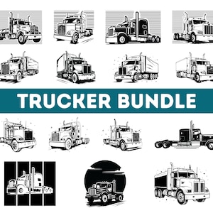 Semi Truck SVG Bundle| LKW-Fahrer SVG| Trucker-Svg| Sattelschlepper-Anhänger svg| Sattelschlepper png| Sattelschlepper-Vektor| LKW-Clipart