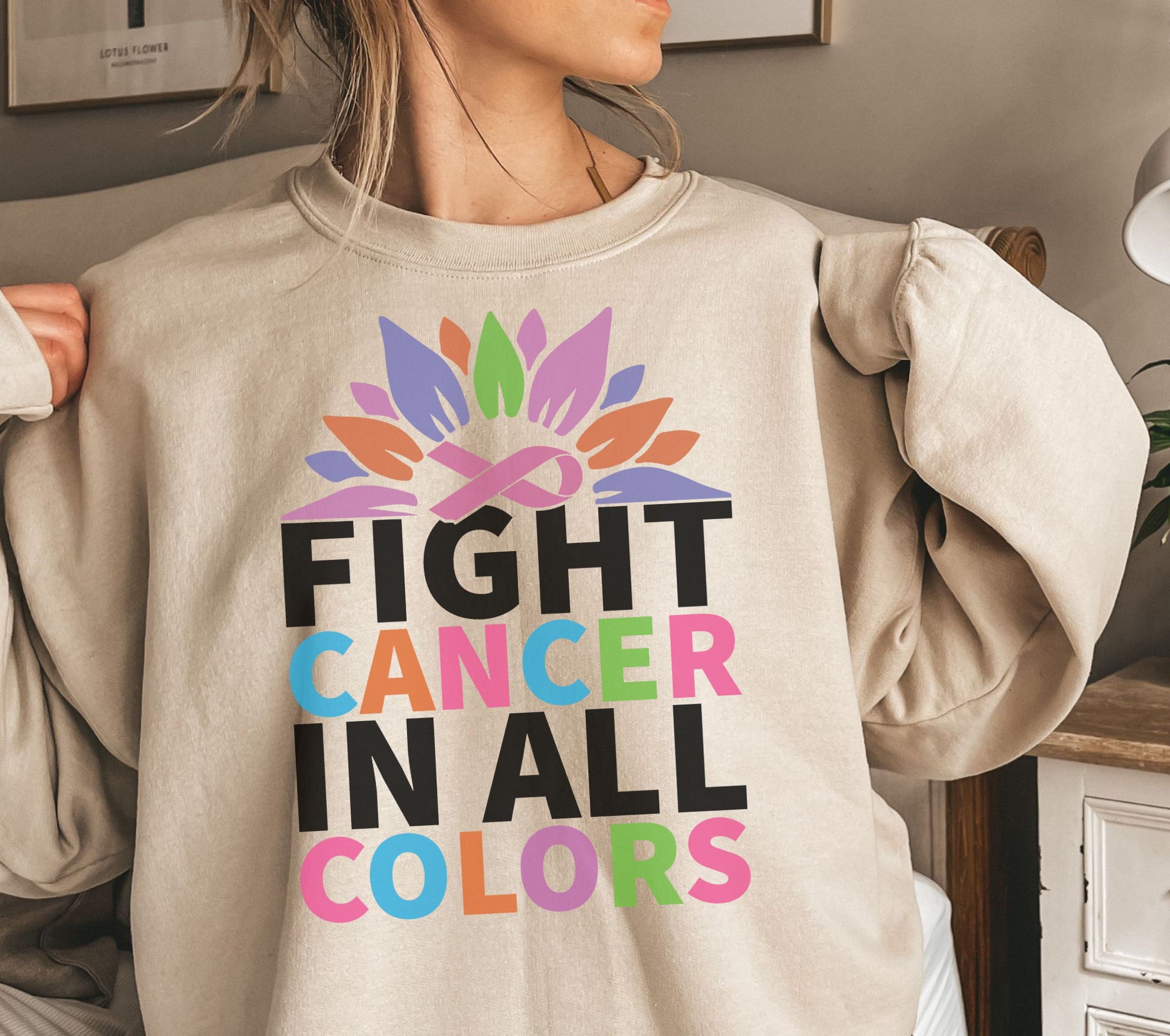 Fight Cancer in All Color SVG Design Bundle, Cancer Awareness Png ...