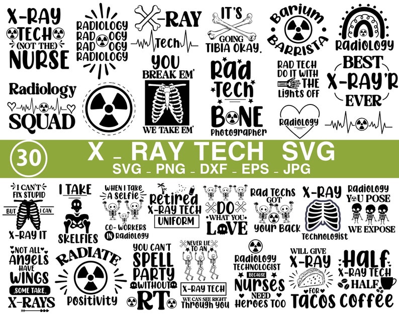 Spring Radiology Quotes X Ray Tech SVG PNG Bundle| Radiology Svg Bundle| X Ray Technician Svg ...