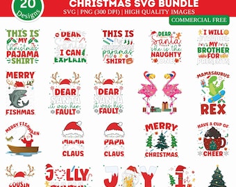 Christmas SVG Bundle, Funny Christmas SVG, Holiday Svg, Christmas Sayings Quotes, Christmas Shirt Design