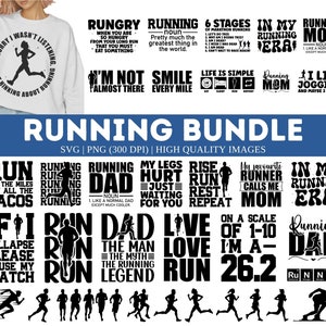 Laufendes SVG-Bundle| Läufer SVG | Fitness-Svg | Training Shirt | Laufen geschnitten | lustiges Laufshirt Shirt | Laufender Becher | Laufende Zitate svg