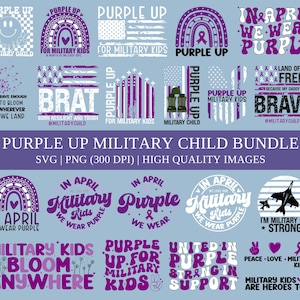 軍人の子供 SVG PNG バンドル | 軍人の子供 PNG | パープルアップ PNG | 軍の月 PNG | 軍の子供たち PNG | PNG バンドル | 米国旗 PNG
