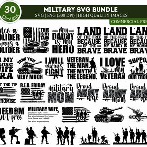 Military SVG PNG Bundle, Soldier Svg, Veteran Svg, Patriotic Svg, US Army Svg, Military Quotes Svg file, Veteran Day Svg Png