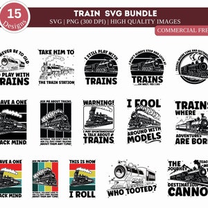 Paquete SVG de trenes, svg de tren de vuelo, paquete SVG de locomotoras, paquete PNG de trenes, paquete svg de cotizaciones, paquete svg de transporte, archivos clipart
