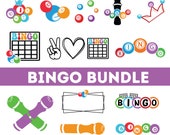 Bingo SVG PNG Bundle| Bingo Balls svg| Bingo Card svg| Bingo Dauber svg| Bingo coloring svg| Bingo Cut file for silhouette