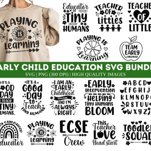 Ensemble SVG pour l'éducation de la petite enfance | Équipe d'enseignants de la garderie png| Chemise d'éducateur de la petite enfance png| Équipe d'enseignants pour nourrissons|  Équipe de rêve png